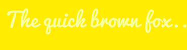 Image with Font Color F5FFA1 and Background Color FFEC00